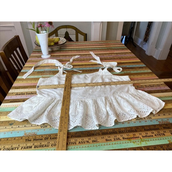 MADEWELL 1X Eyelet Plus Rosalie Tie Strap Tank Shirt XXL Womens New - Picture 9 of 9